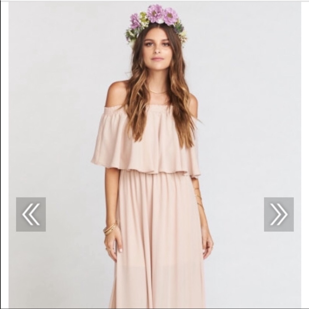 Show me your Mumu HACIENDA MAXI DRESS DUSTY BLUSH